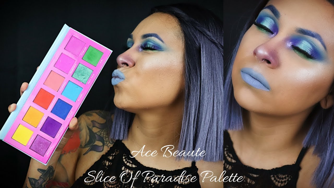 Aquamarine Tutorial Using Ace Beaute Slice Of Paradise Palette