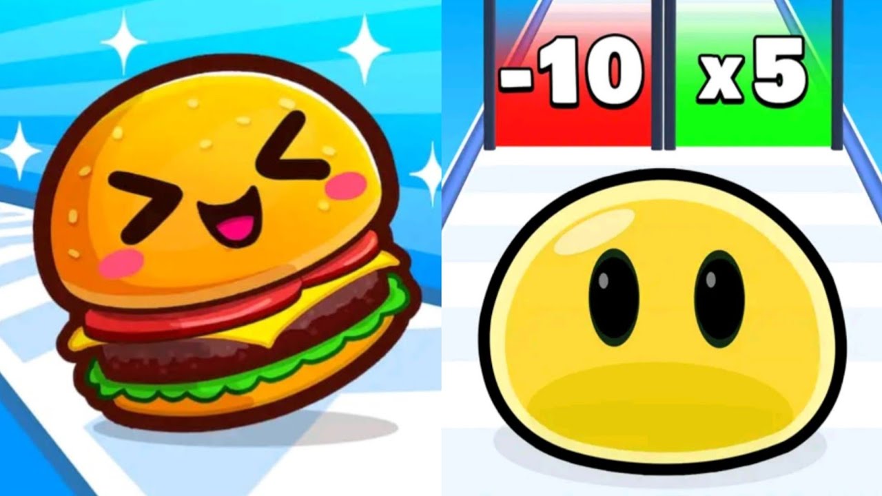 Food Run VS Slimes Run Race Max All Levels Gameplay Android,iOS NEW UPDATE