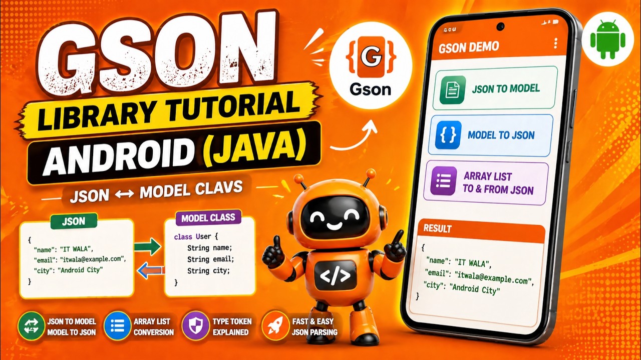 ANDROID - GSON LIBRARY TUTORIAL IN JAVA || JSON PARSING