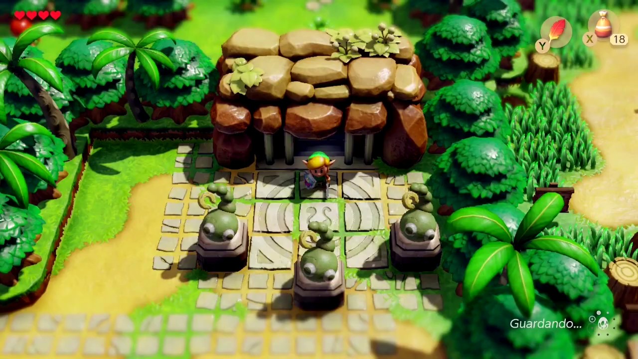 The Legend of Zelda: Link's Awakening - Interior de la Cueva Tail