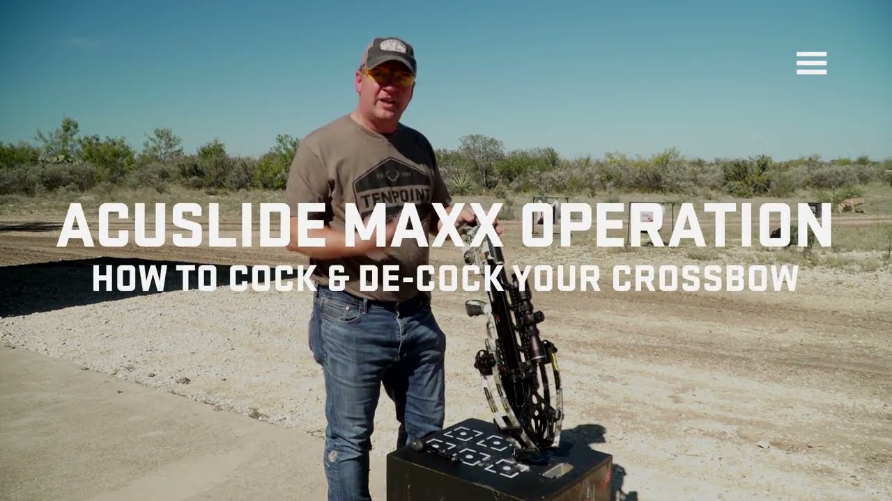 Как взводить и спускать арбалет с помощью ACUslide MAXX | Арбалеты TenPoint