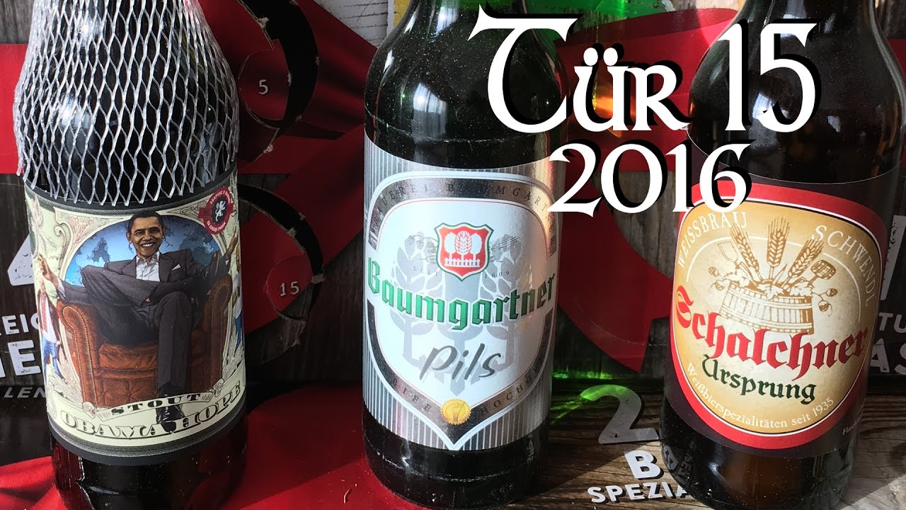 Bieradventskalender-Talk T&uuml;r 15: Obama Hope Stout / Baumgartner Pils / Schalchner Ursprung (BiV #70)