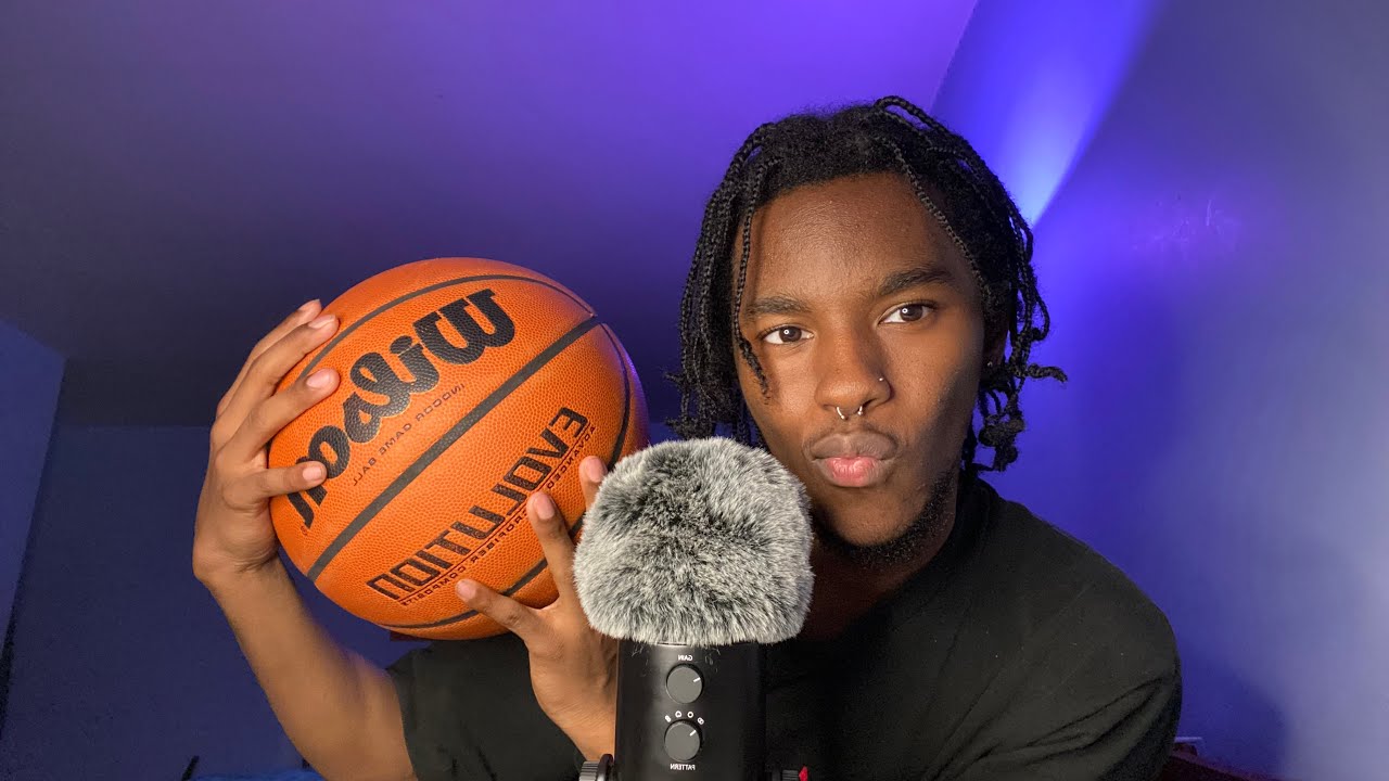 ASMR sports ramble 🗣️ (fluffy mic, ball tapping, intense whispers)