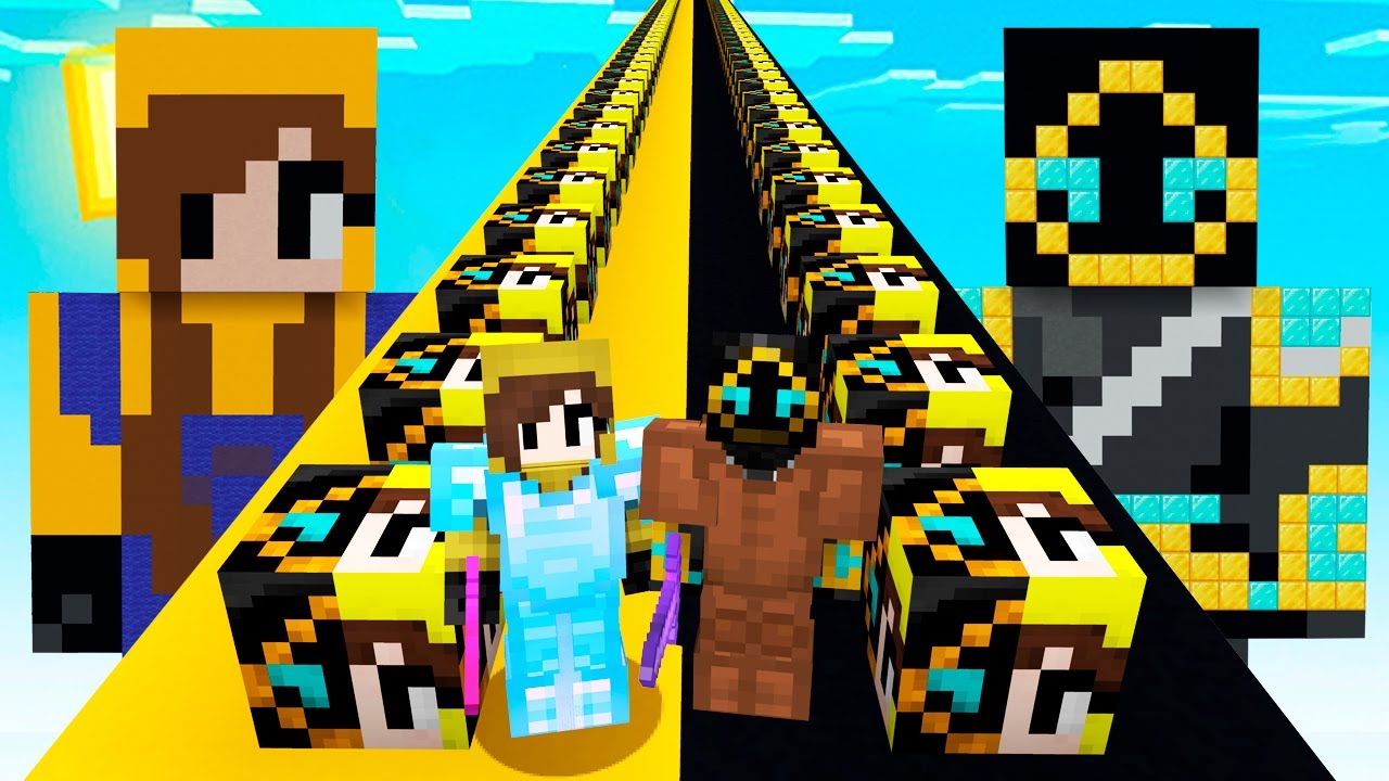 DESAFIO de los LUCKY BLOCKS de CARLOSCASTLE y ARIGAMER😱❓99.99% IMPOSIBLE GANAR