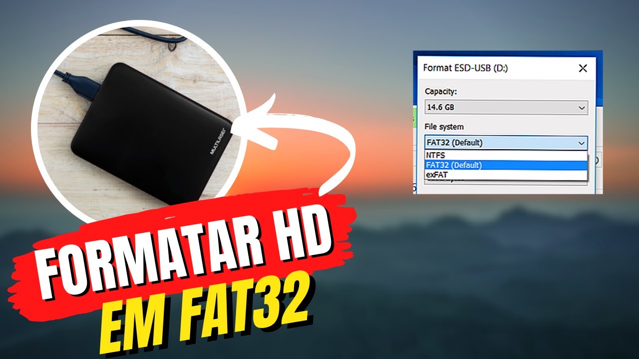 Formatar HD/PEN DRIVE em FAT32 (M&eacute;todo Funcional)