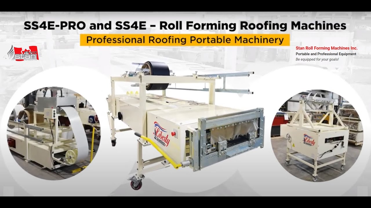 SS4E-PRO – Advanced Portable Roll Forming Machine for Roofing and Wall Panels