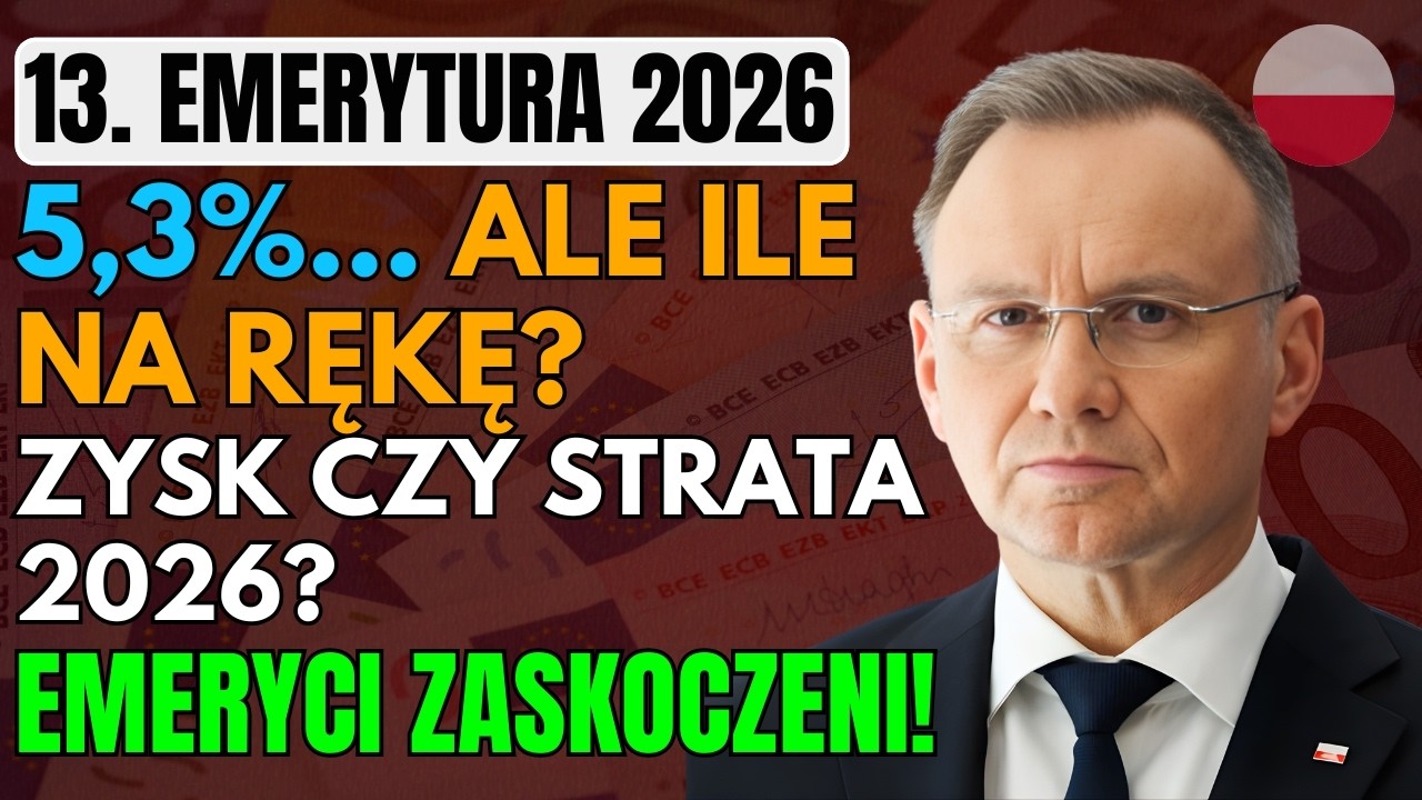 13. Emerytura 2026 i Waloryzacja 5,3% – Kto Zyska, Kto Zapłaci Podatek?