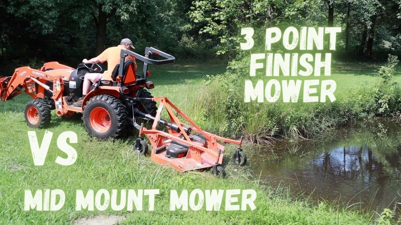 Comparing mower attachments - Kubota B2601 and Land Pride FDR 1660 - MCG video #23