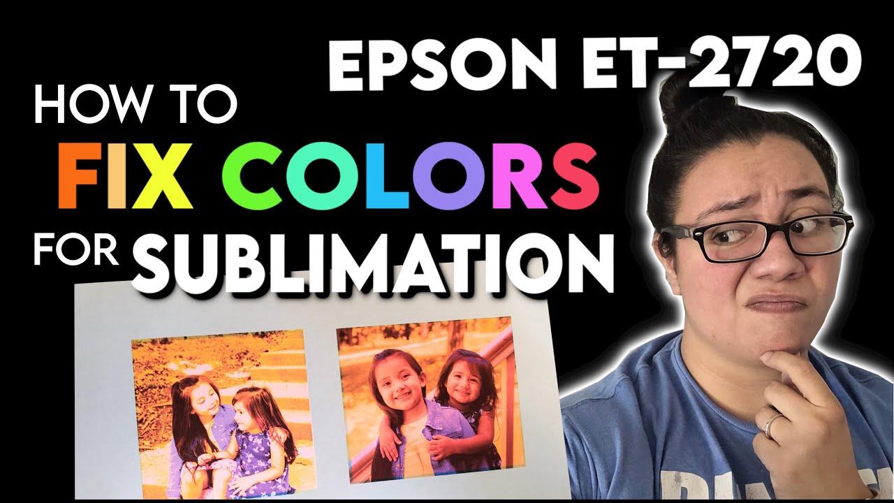 EPSON ET-2720 Sublimation Printer Color Settings | Fix Print Preferences | Making A Photo Keychain!