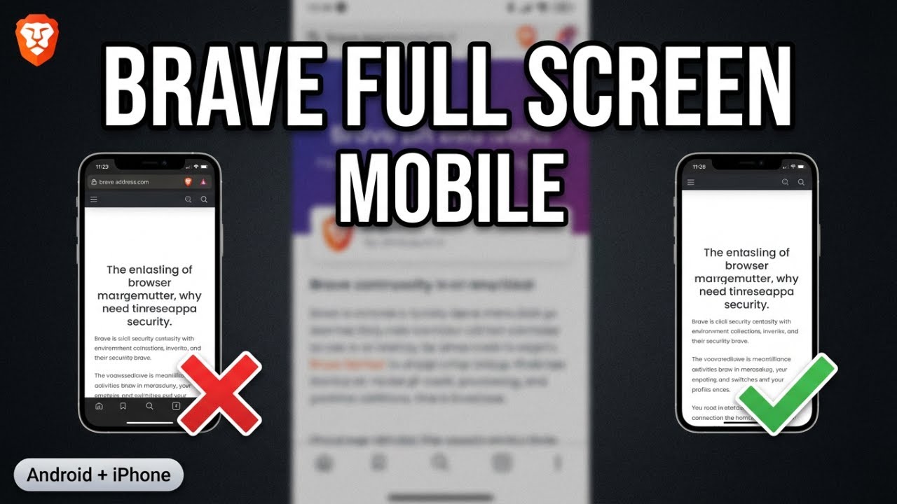 How To Full Screen Brave Browser on Mobile