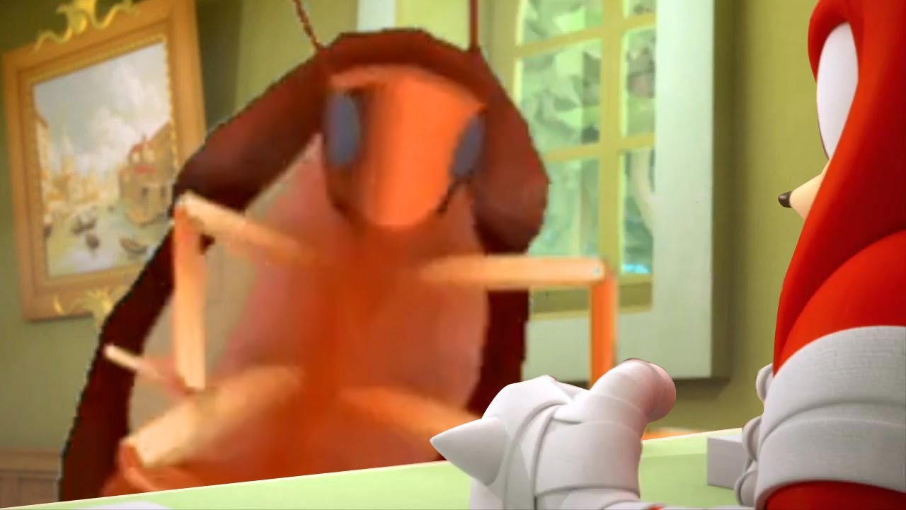Knuckles approves dancing cockroach memes