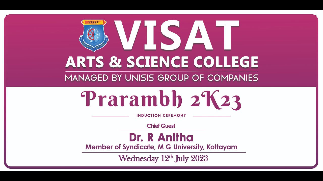 Prarambh 2K23 - Inauguration  of Arts & Science Classes 2023 #visat #induction #college  #arts