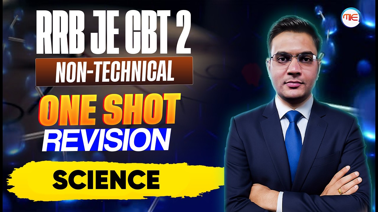 RRB JE CBT 2 | Science One Shot Revision | Non-Technical Classes | by Attendra sir