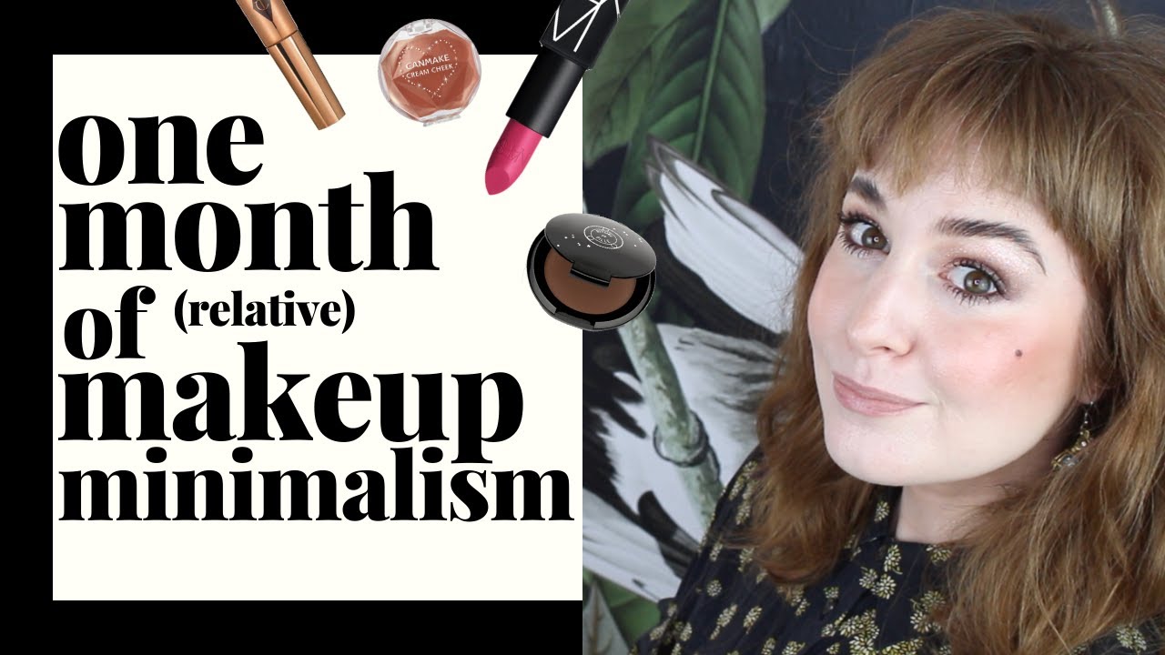 USING A SMALLER MAKEUP COLLECTION FOR ONE MONTH | Hannah Louise Poston | MY YEAR OF LESS STUFF