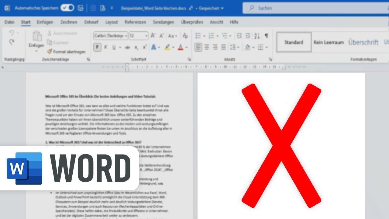 🤬 So löschst Du leere Seiten in Word (auch die letzte!)