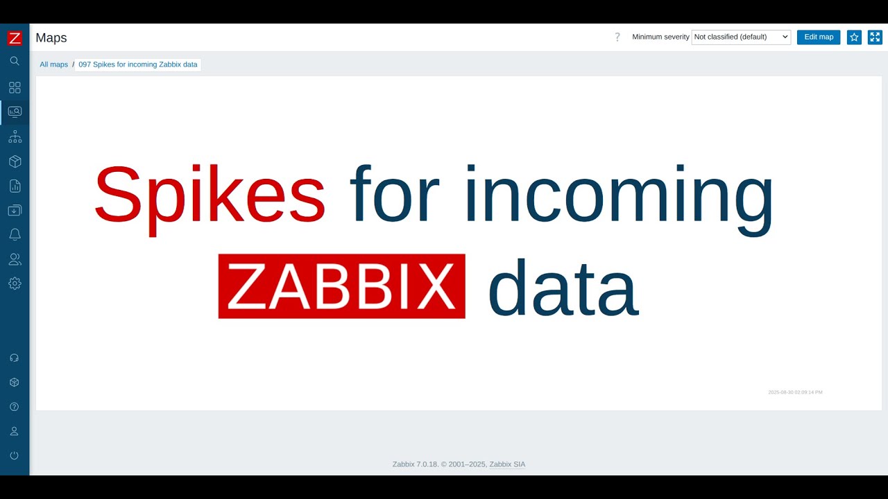Spikes for incoming Zabbix data
