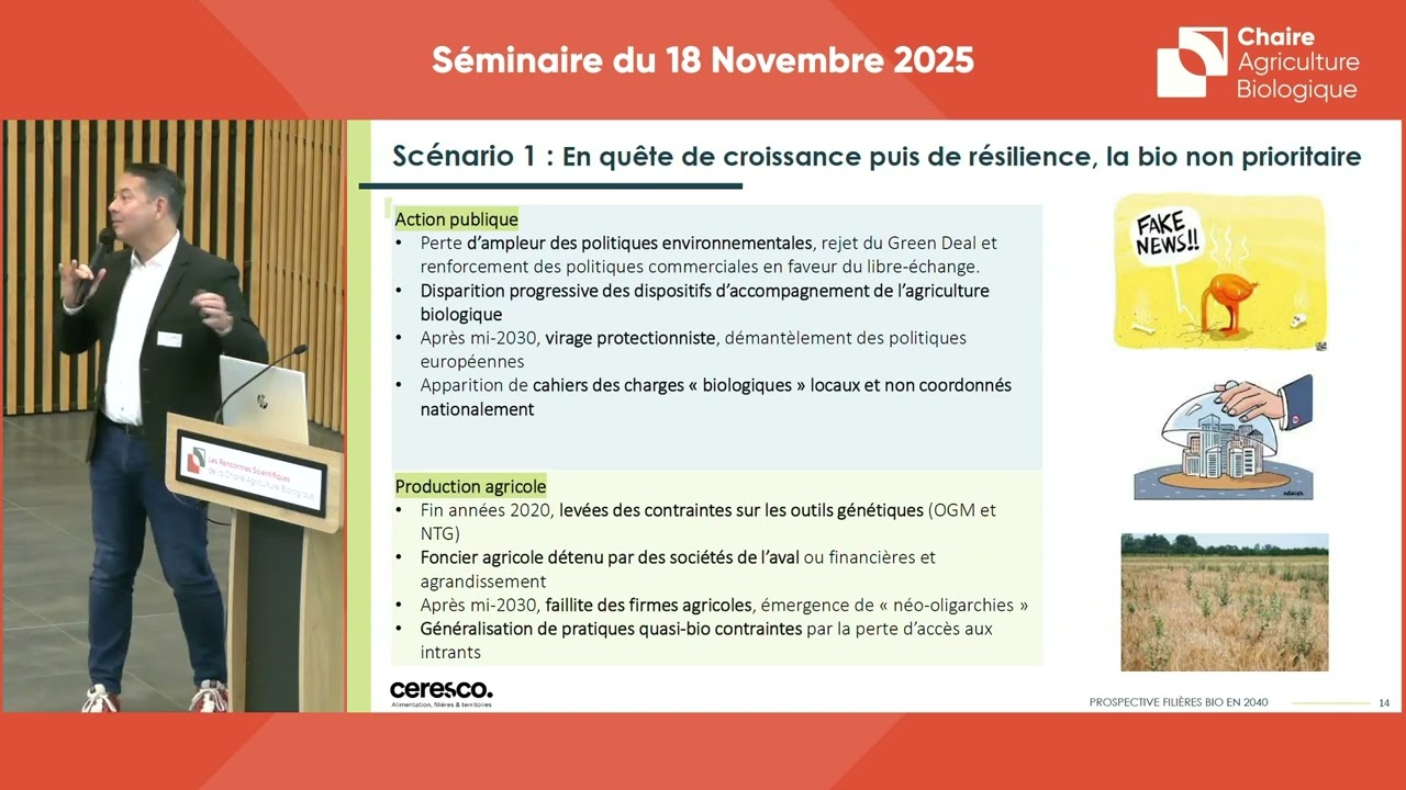5- Présentation de l’étude prospective : Quels avenirs pour le secteur bio français d’ici 2040 ?