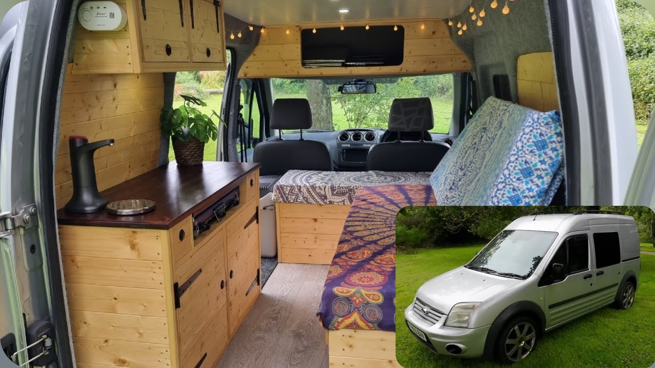 Mini stealth campervan conversion - Ford transit connect
