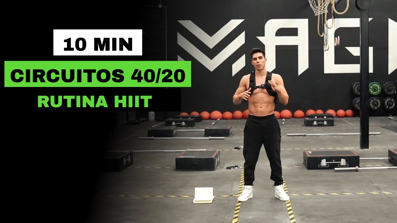 Circuitos 40/20 - RUTINA HIIT 10min de intensidad!
