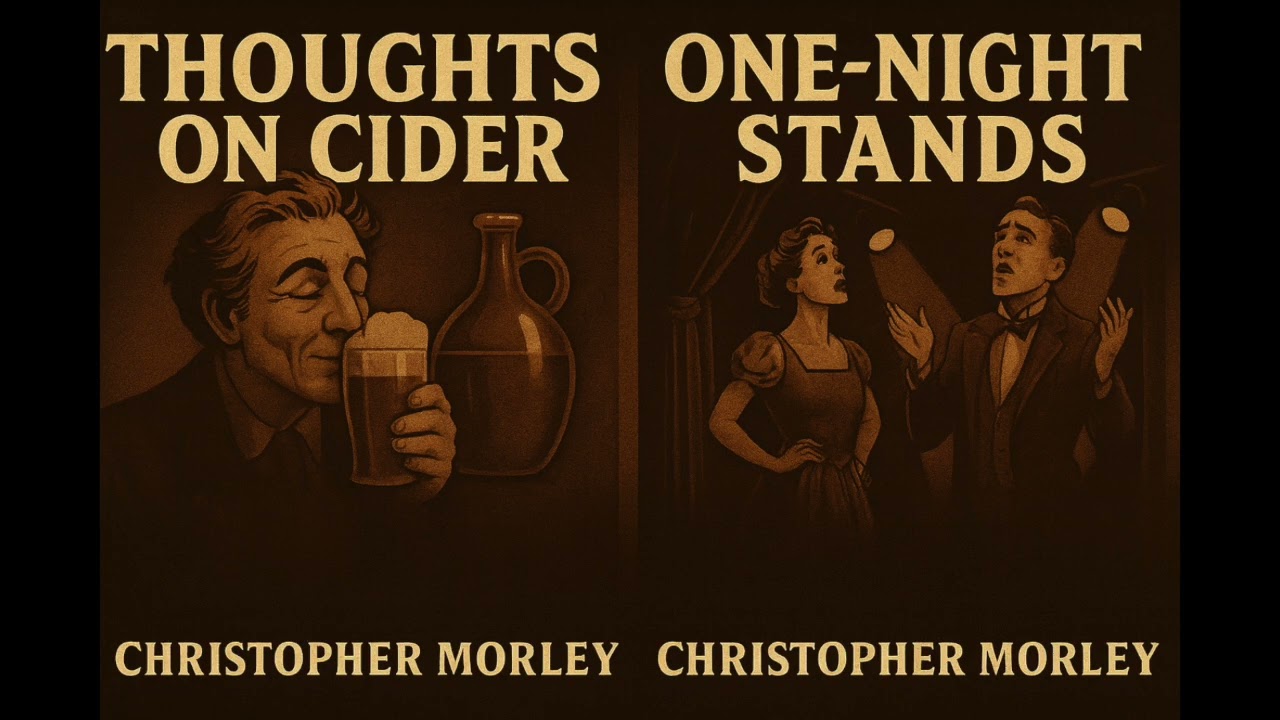 DOUBLE FEATURE, Thoughts on Cider and One Night Stands, Christopher Morley