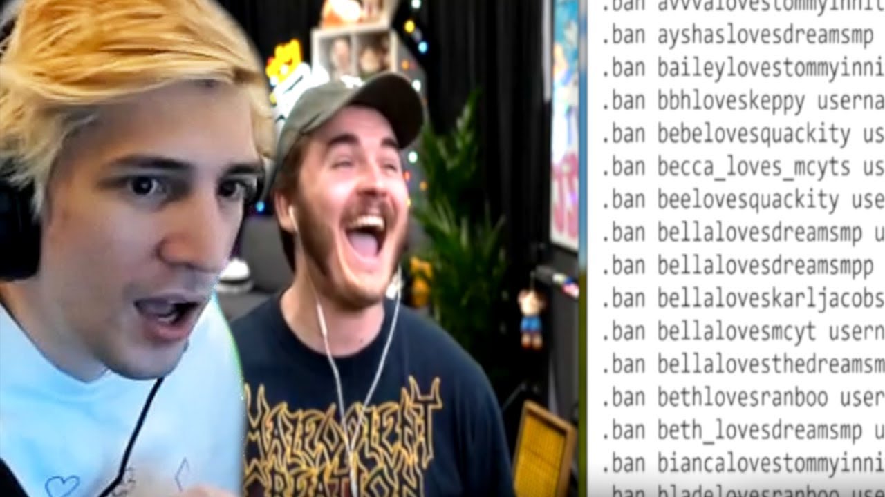 xQc отреагировал на запрет Jschlatt КАЖДОГО Стэна мечты!