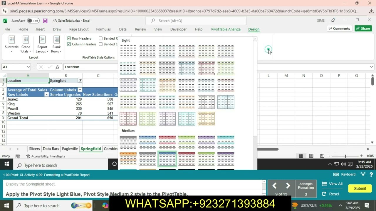 Excel 4A Simulation Exam || Excel 4A Simulation Exam || Excel 4A Simulation Exam