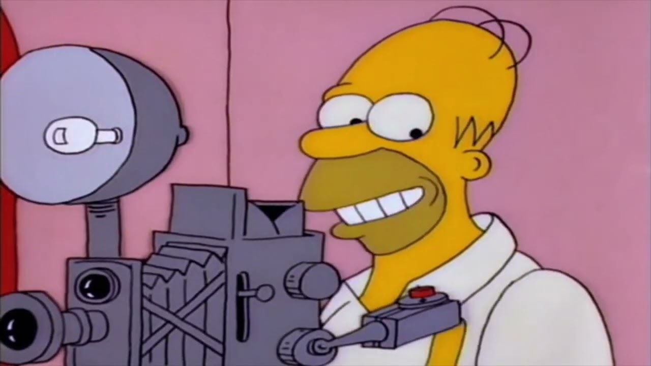 the Simpsons family portrait YTP