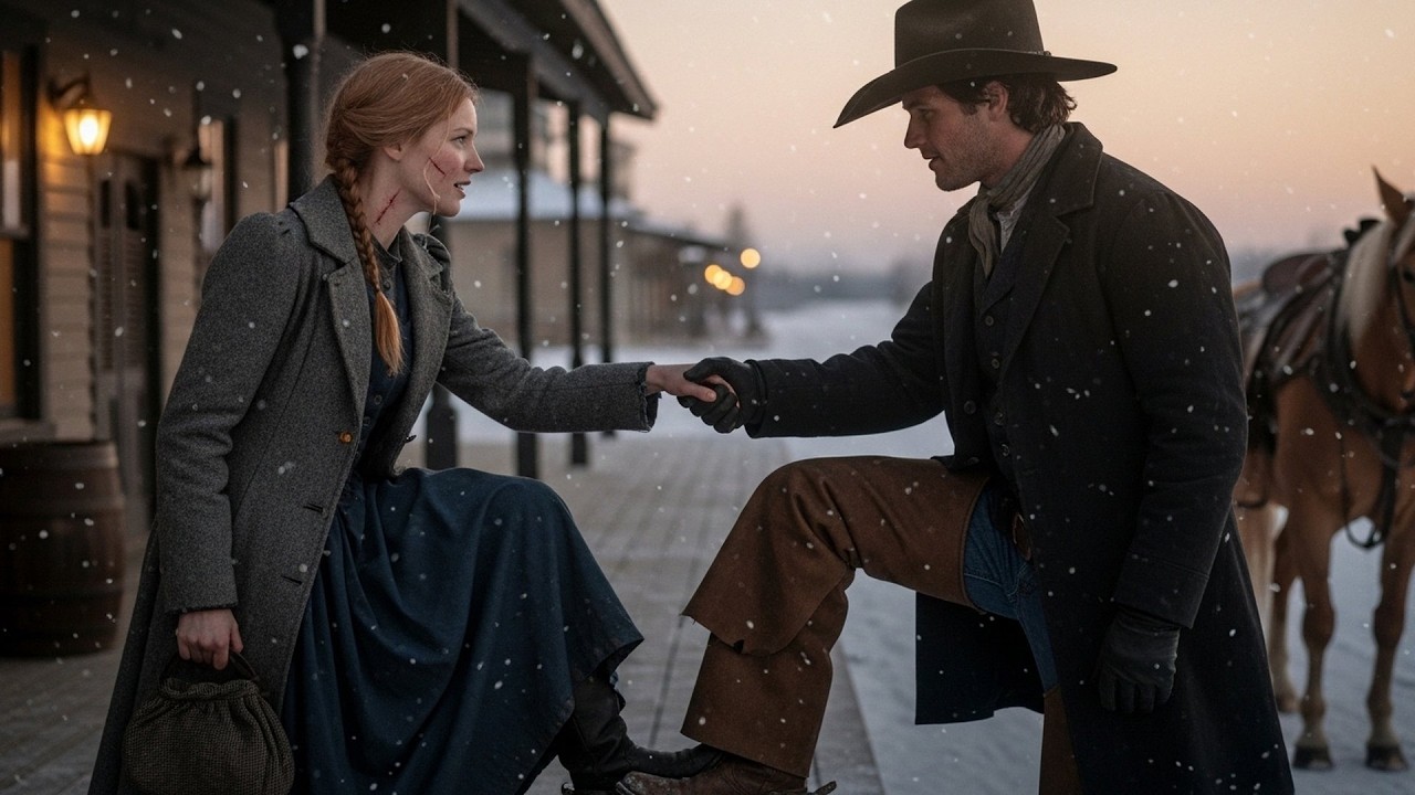 Freezing At The Station, A Cowboy Chose Her And Said 