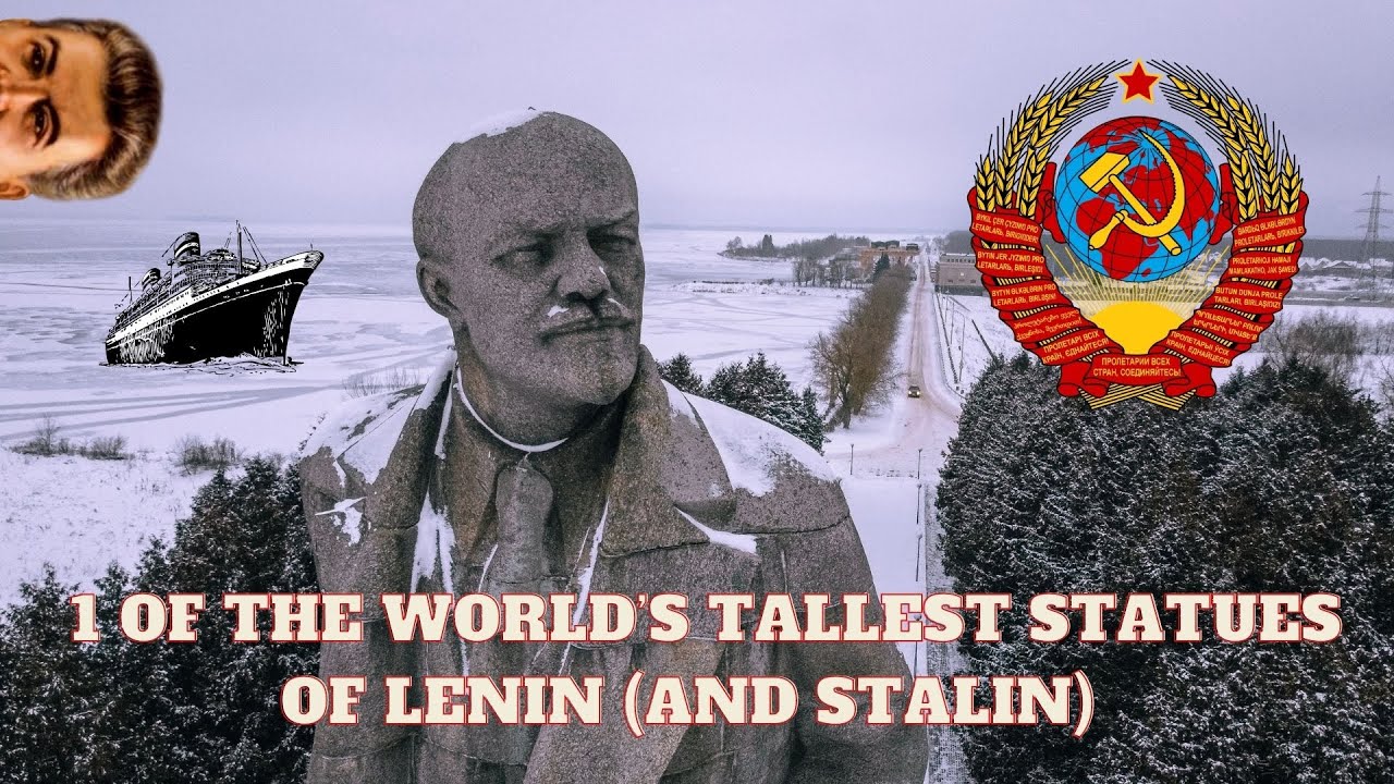 One of the World&rsquo;s tallest statues of Lenin (and Stalin). Traveling along the Moscow Canal.
