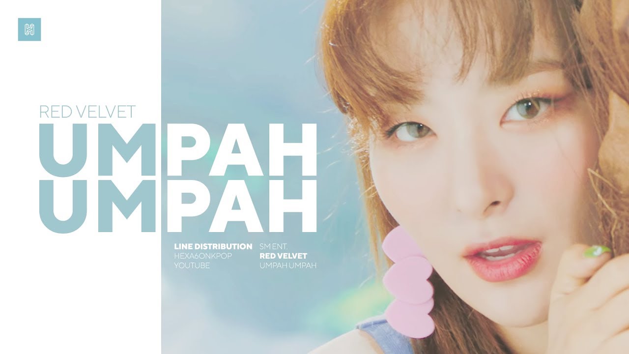 Red Velvet - Umpah Umpah Line Distribution (Color Coded) | 레드벨벳 - 음파음파