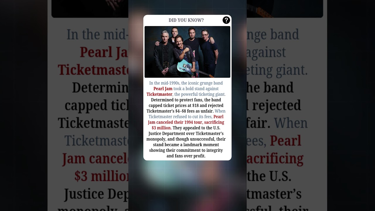 The Stand That Proved Pearl Jam Cared More About Fans Than Money