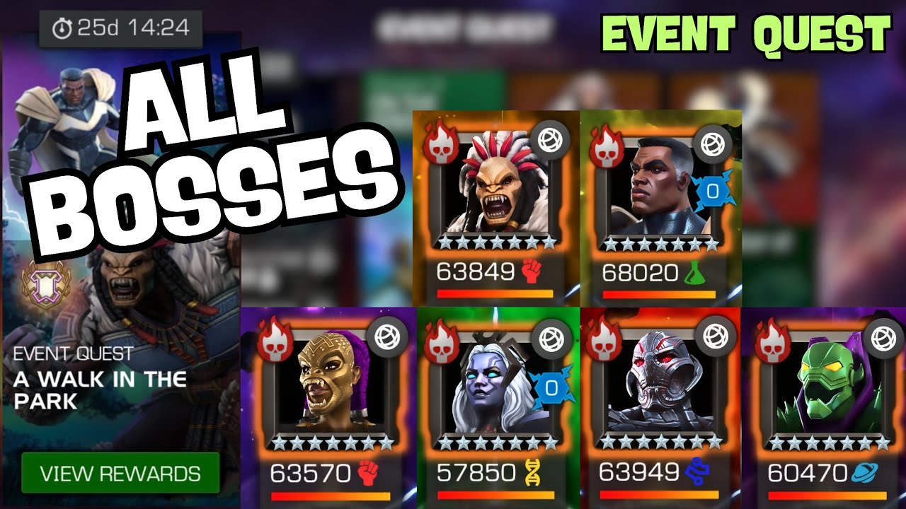 ALL BOSSES SOLO - MCOC MONTHLY QUEST