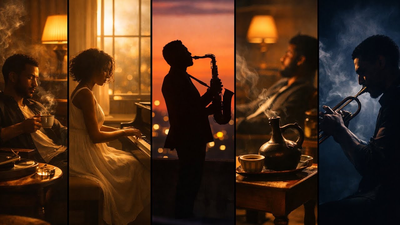Ethiopian  Jazz Relaxing Instrumental 🎶 | የኢትዮጵያ ጃዝ ሙዚቃ – For Study, Sleep & Café Ambience