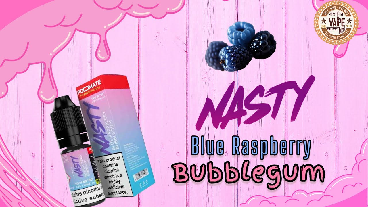 Yesteryear&rsquo;s memory!! Nasty Blue Raspberry Bubblegum #review