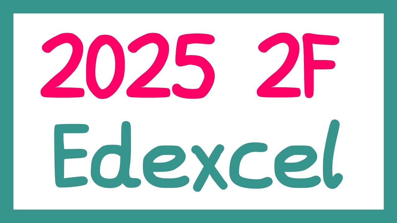 GCSE MATHS 2025 EDEXCEL 2F PRACTICE PAPER