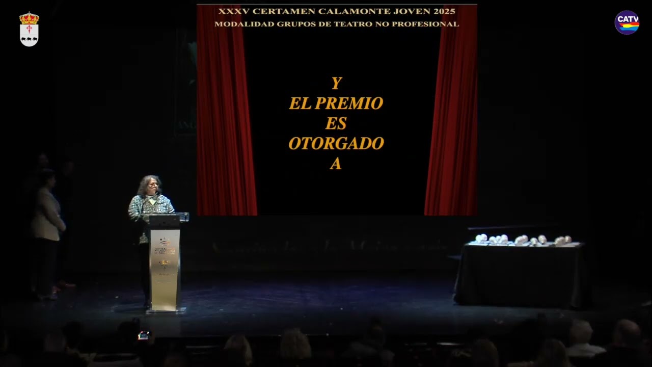 CLAUSURA Y ENTREGA DE PREMIOS DEL CERTAMEN NACIONAL  CALAMONTE JOVEN 2025MODALIDA DE TEATRO