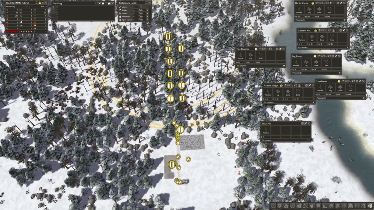 Banished  Tutorial Megamod 9 Hard start