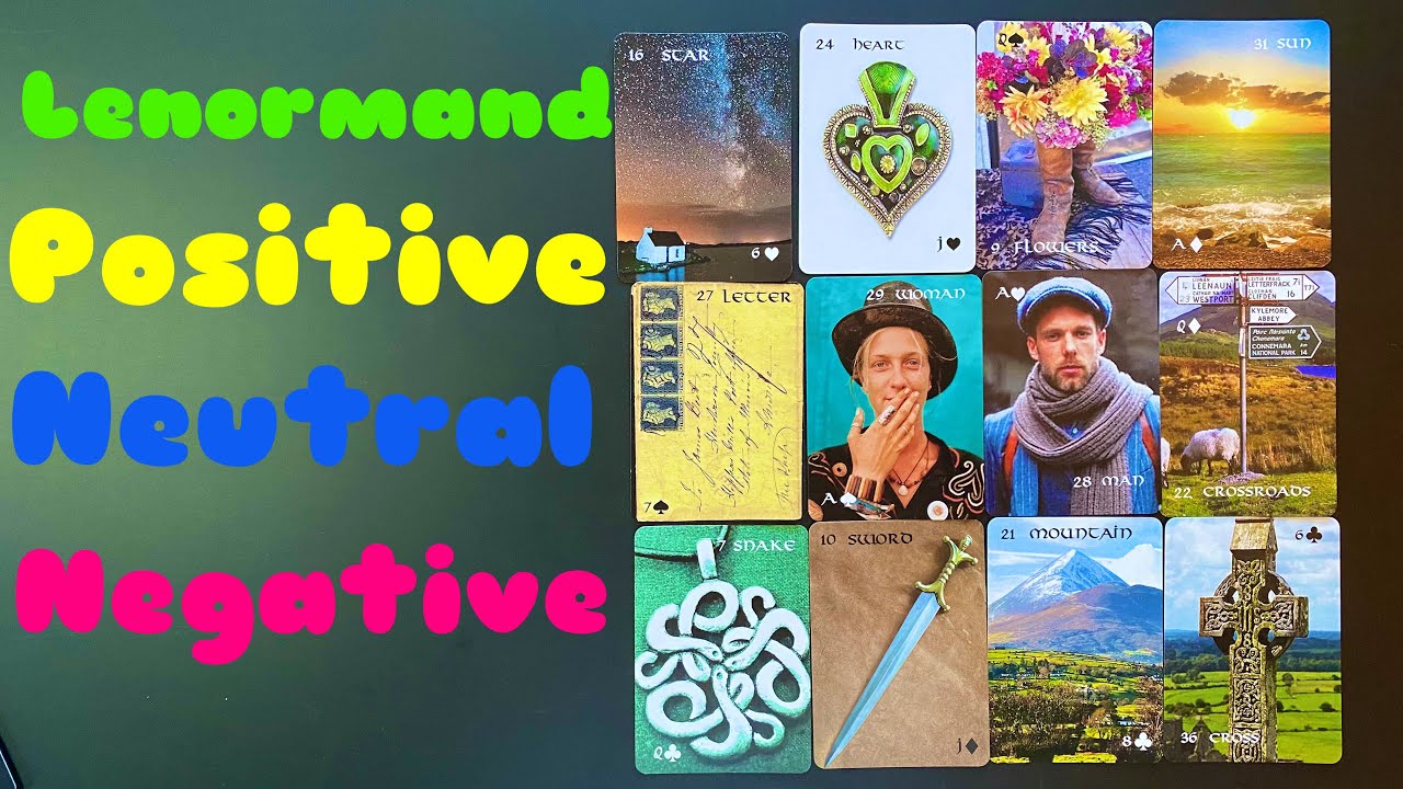 The positive neutral and negative energies of the  Petit Lenormand cards explained!