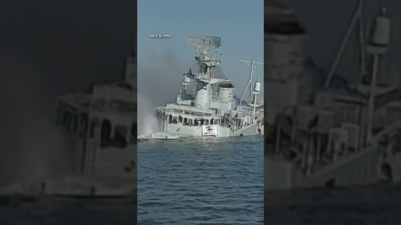 Thousands watch as decommissioned warship sunk to become artificial reef | From the Archives