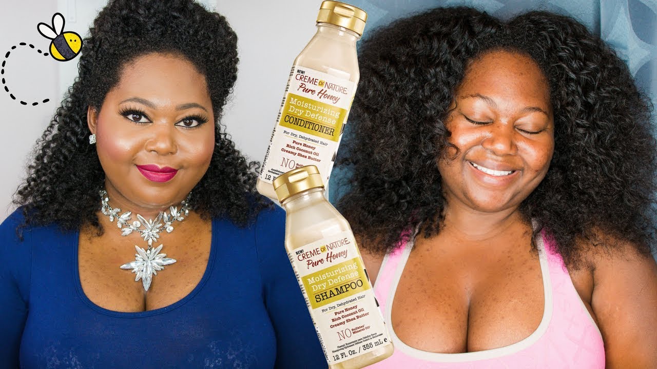 WASH DAY | NEW CREME OF NATURE PURE HONEY REVIEW