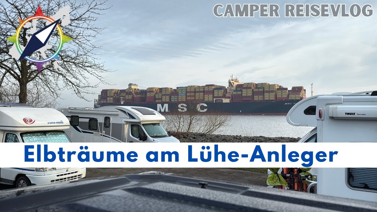 Elbträume und Kreuzfahrt-Feeling am Lühe-Anleger - Ein schönes Wochenende mit dem Camper 🚐🚢