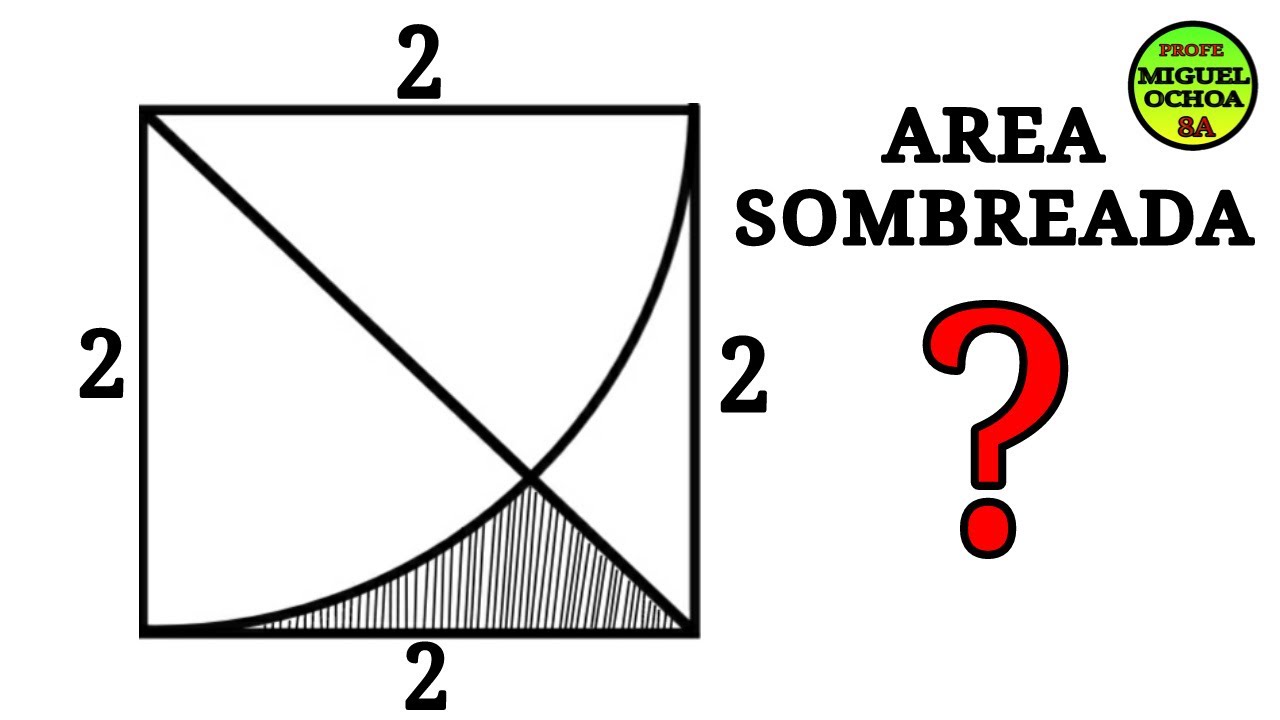 Área Sombreada. Calcular😎 👽