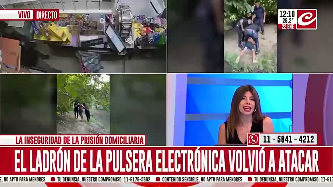 Pulsera electrónica de adorno: el ladrón salió a robar otra vez