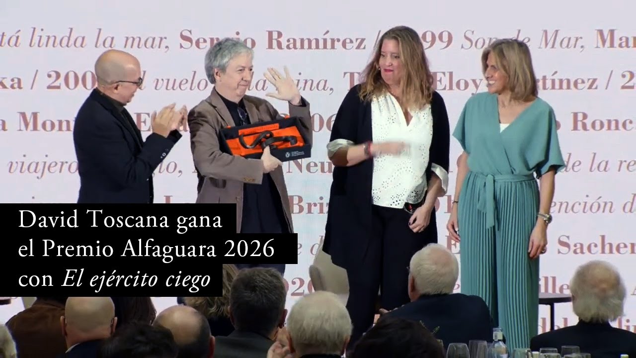 David Toscana gana el Premio Alfaguara de novela 2026