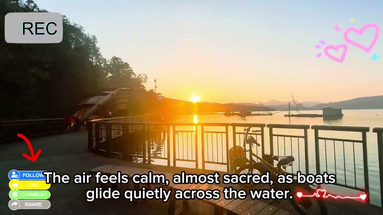 &ldquo;Golden Hour Magic at Sun Moon Lake&rdquo;