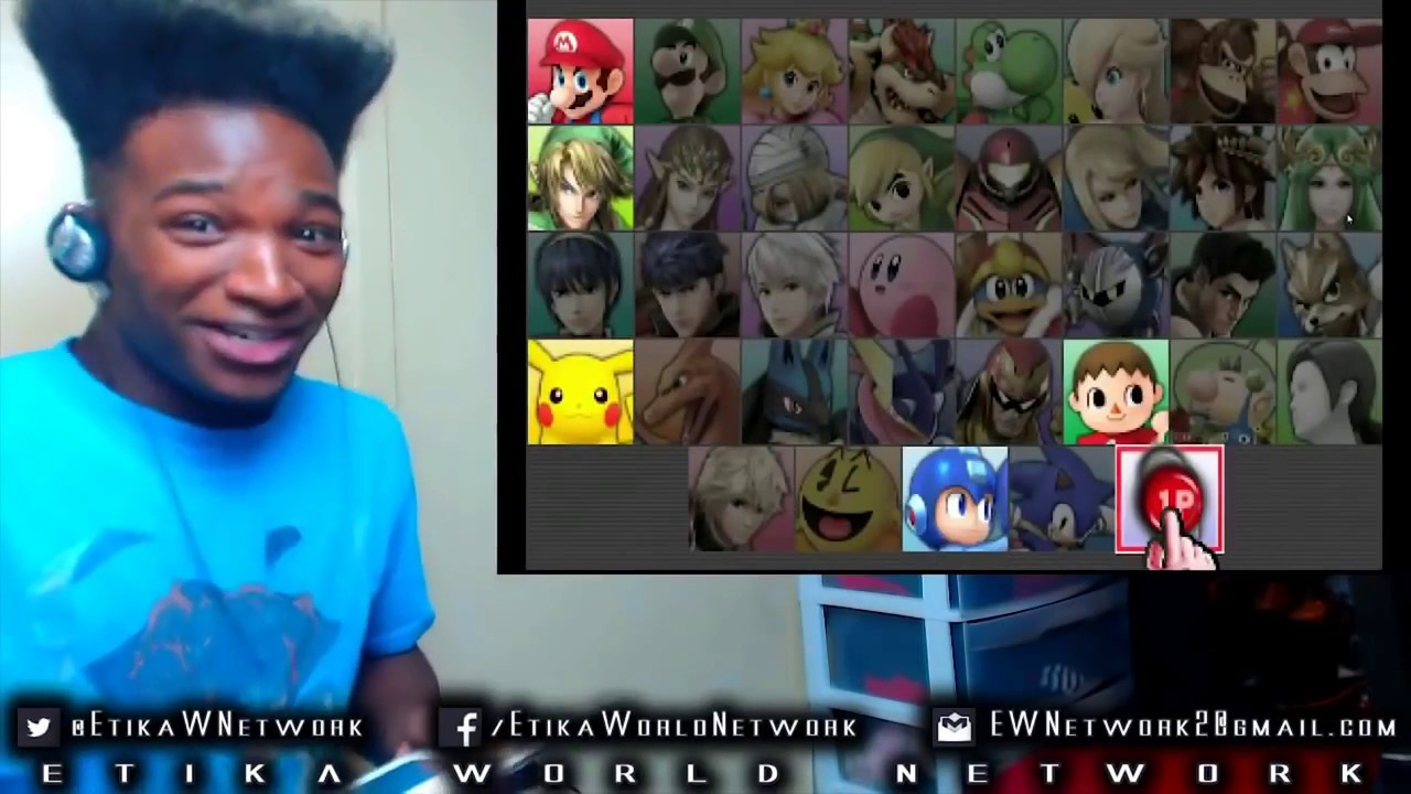Etikas FIRST TIME Playing Smash 4 REACTION (VOLUME WARNING) [REUPLOAD]