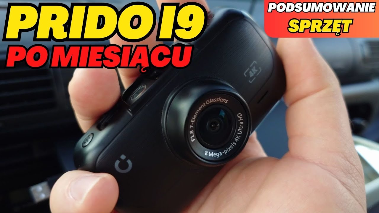 Wideorejestrator Prido i9 - wrażenia z użytkowania i opinia po miesiącu. Materiał sponsorowany.