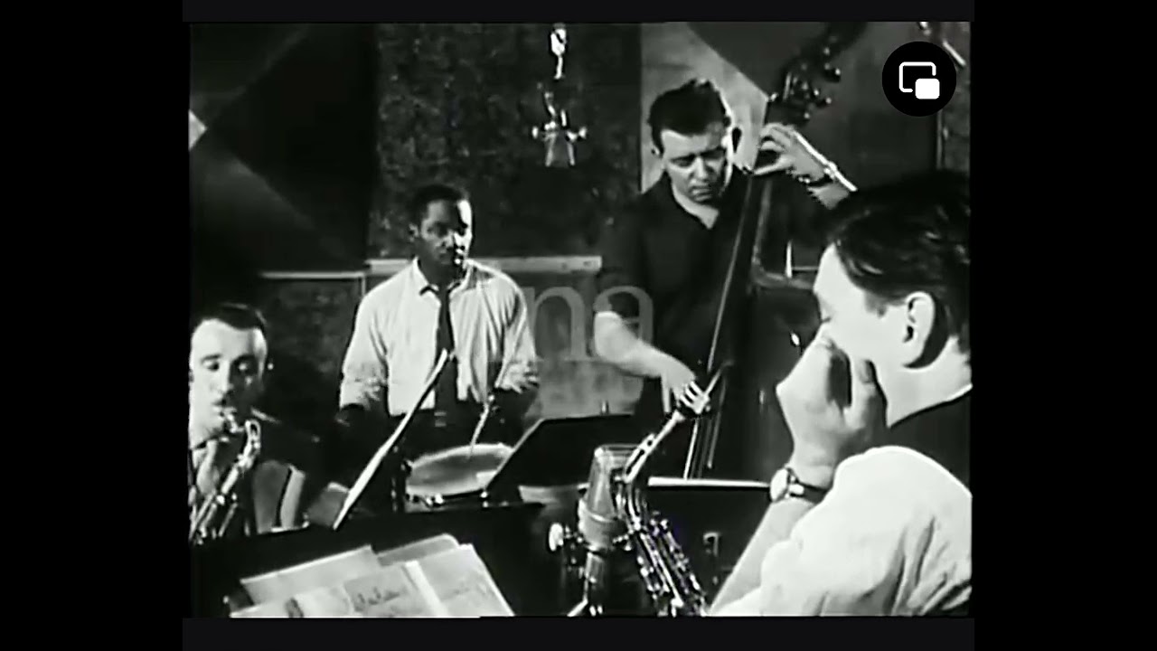 Kenny Clarke in the studio 1957.