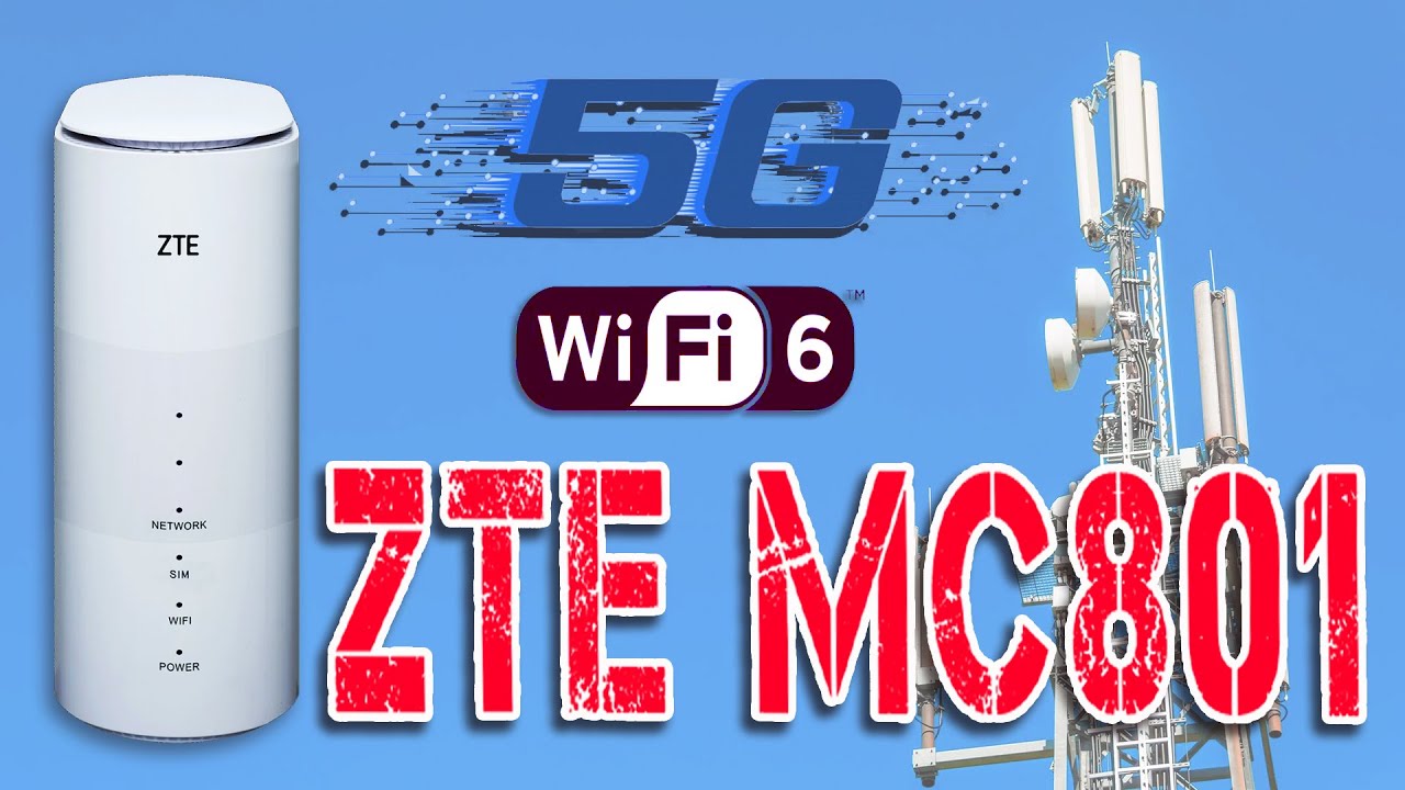 ПЕРВЫЙ РОУТЕР С 5G!  ZTE MC801. Обзор + тесты скорости WiFi 6 (English dub) || #brainplus