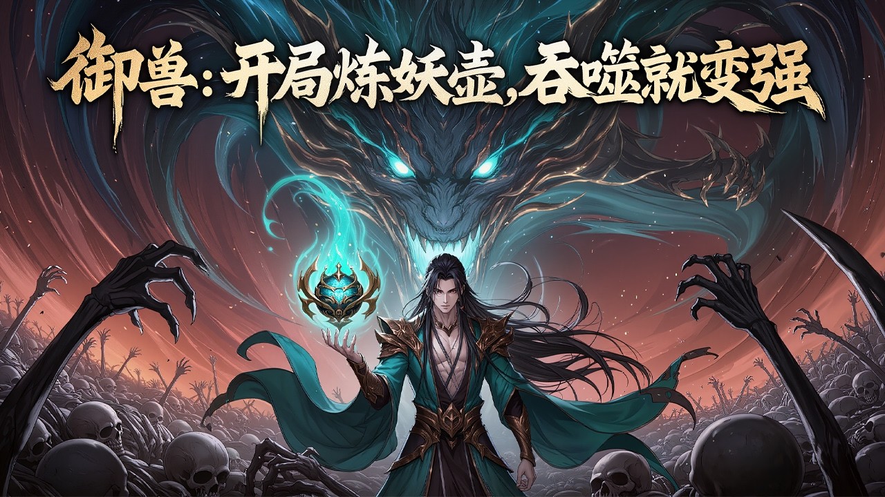 🔥【首播】《御兽：开局炼妖壶，吞噬就变强》💥第1~635章节：夜玄携祖传炼妖壶穿越御兽世界，吞噬尸骸就能快速提升妖宠。别人砸资源他狂吞，最弱虫兽亦能大放异彩。双天赋？极限？让炼妖壶跟你说。#ai漫画